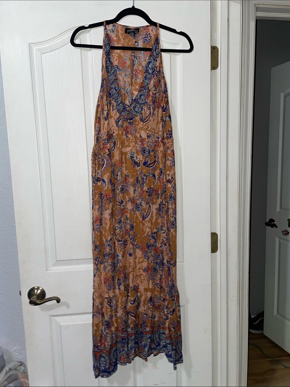 Angie Boho Paisley Maxi Dress